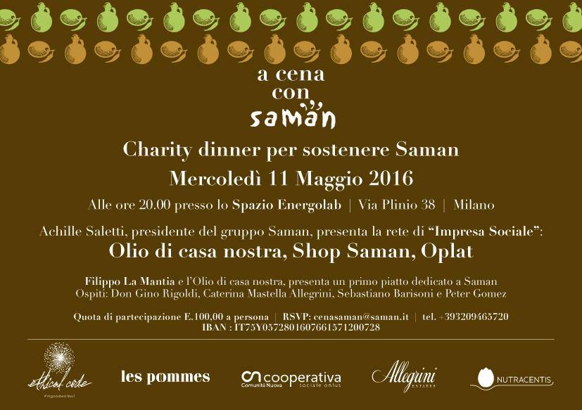 Olio di Casa Nostra alla Charity Dinner con Filippo La Mantia